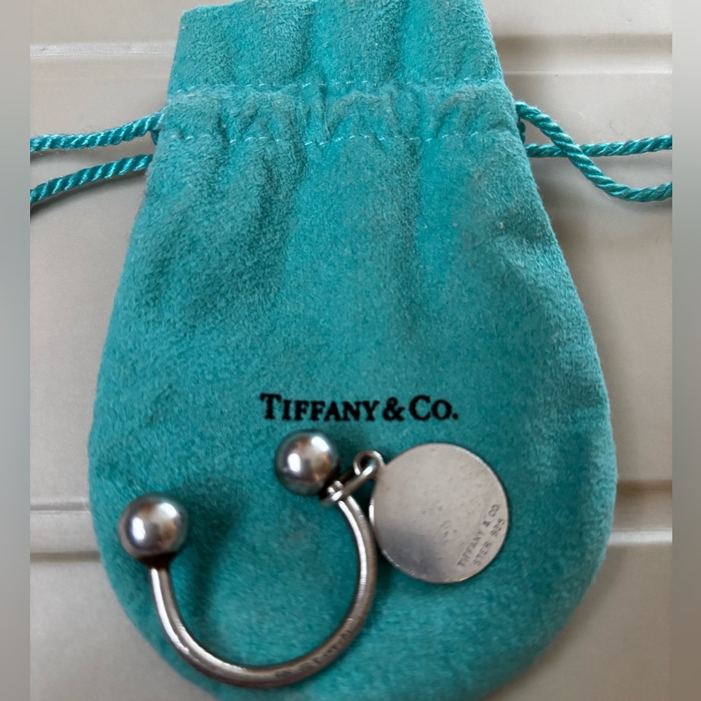 Vintage Tiffany & Co Sterling Silver Bead/Ball Screw Key Chain